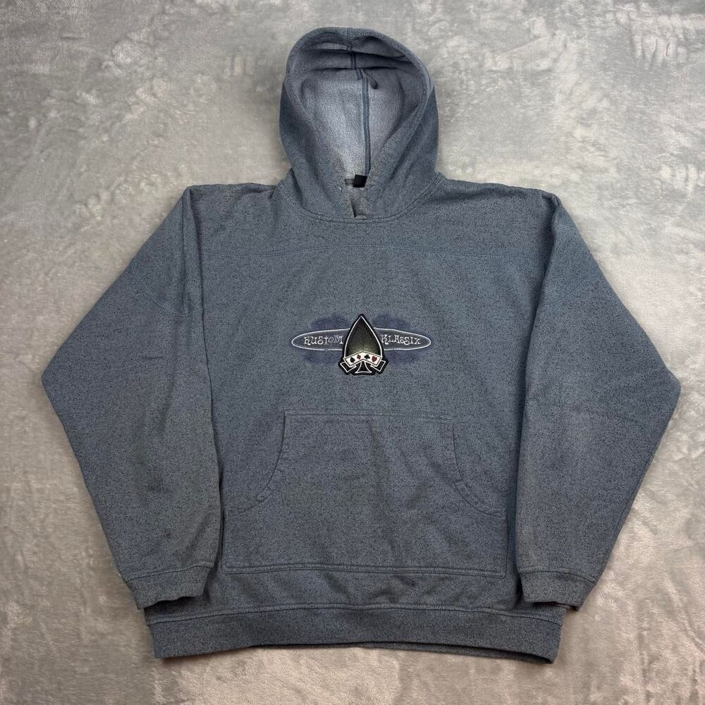 No-boundaries Men's Blue and Grey Hoodie